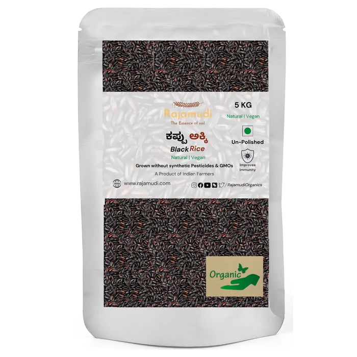 Organic authentic Black Rice / Karuppu kavuni by Rajamudi Organics
