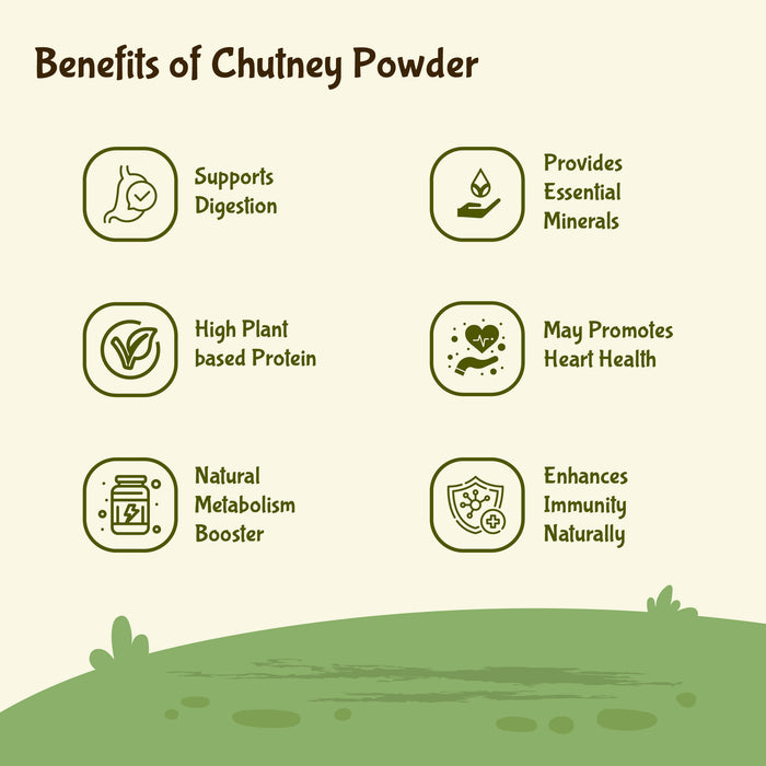 Rajamudi Organic Groundnut (Peanut) Chutney Powder | Traditional South Indian Spice Powder 250 gm | No Preservatives | Made with Fresh Roasted Peanuts & Channa | Healthy & Homemade Blend from Ancient Kitchen | High Protein, Gluten-Free & Guilt-Free