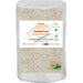 Packaging of Authentic Organic Ghandhasale Rice by Rajamudi Organics, displaying the rice inside the transparent pouch with branding and organic certification logos.