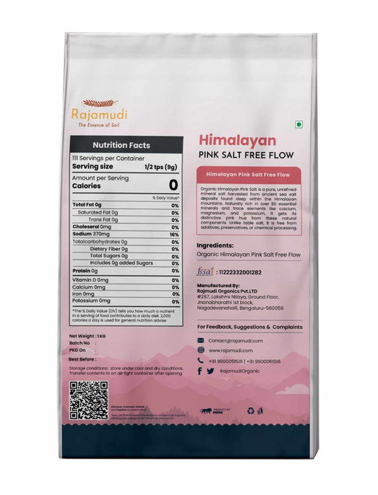 Purest Himalayan Rock Salt Free Flow: Nature's Salt Symphony (Sendha Namak)