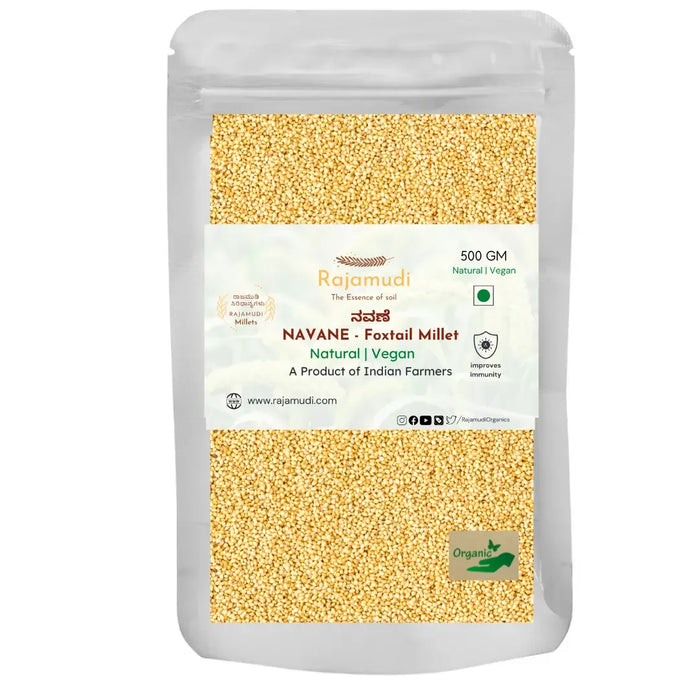 NAVANE - Foxtail Millet | Rajamudi Organics