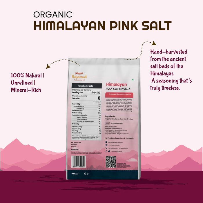 Purest Himalayan Rock Salt Free Flow: Nature's Salt Symphony (Sendha Namak)