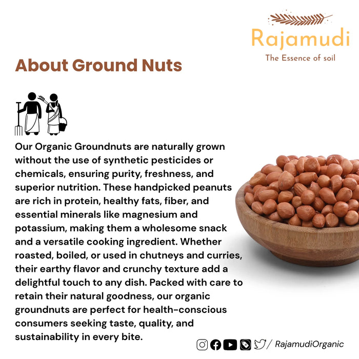 Organic Ground nuts | Rajamudi Organics