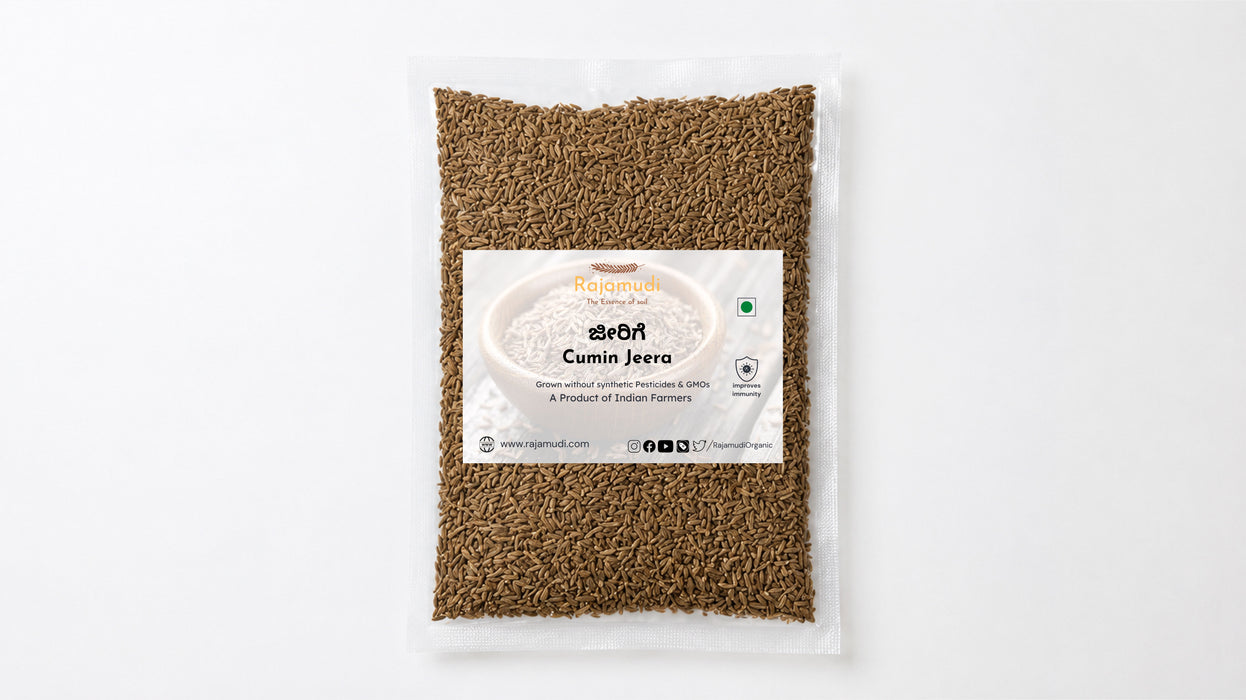 Organic Jeera – Pure, Aromatic & Naturally Sourced | 100g, 250g | Rajamudi