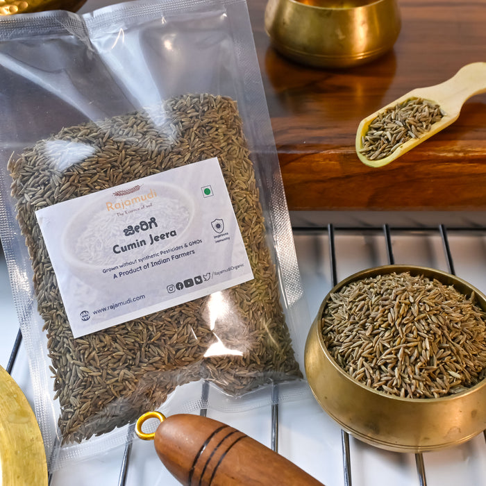 Organic Jeera – Pure, Aromatic & Naturally Sourced | 100g, 250g | Rajamudi