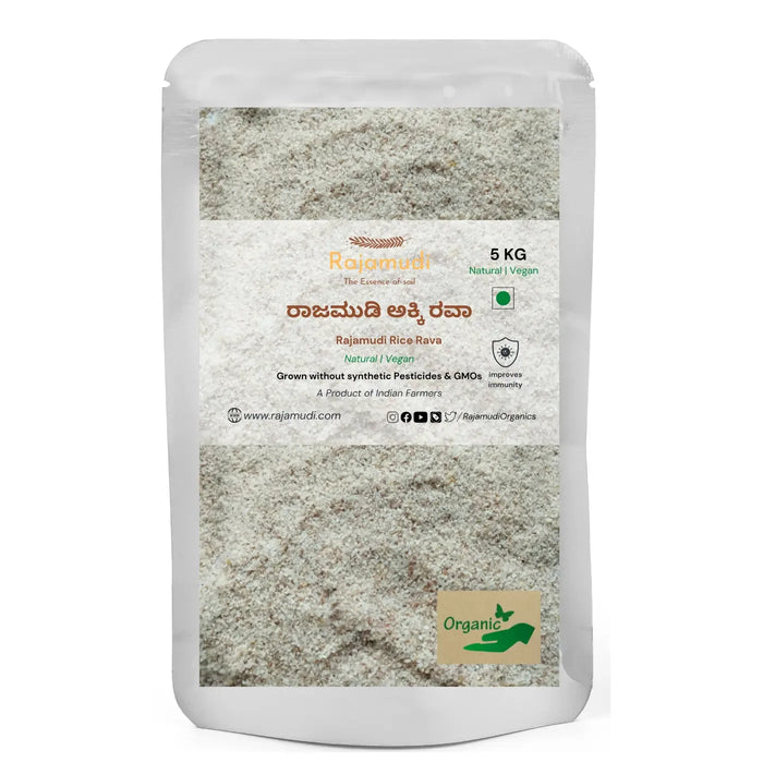 Organic Rajamudi Rice Rava By Rajamudi Organics